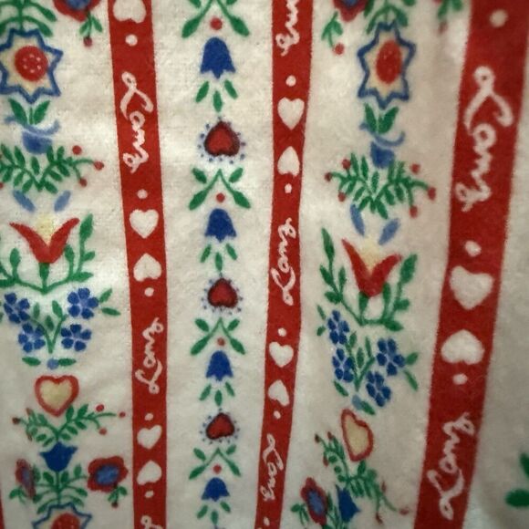 Lanz of Salzburg Vintage Cotton Flannel Nightgown NWT size XL NOS Button Back - Picture 2 of 9